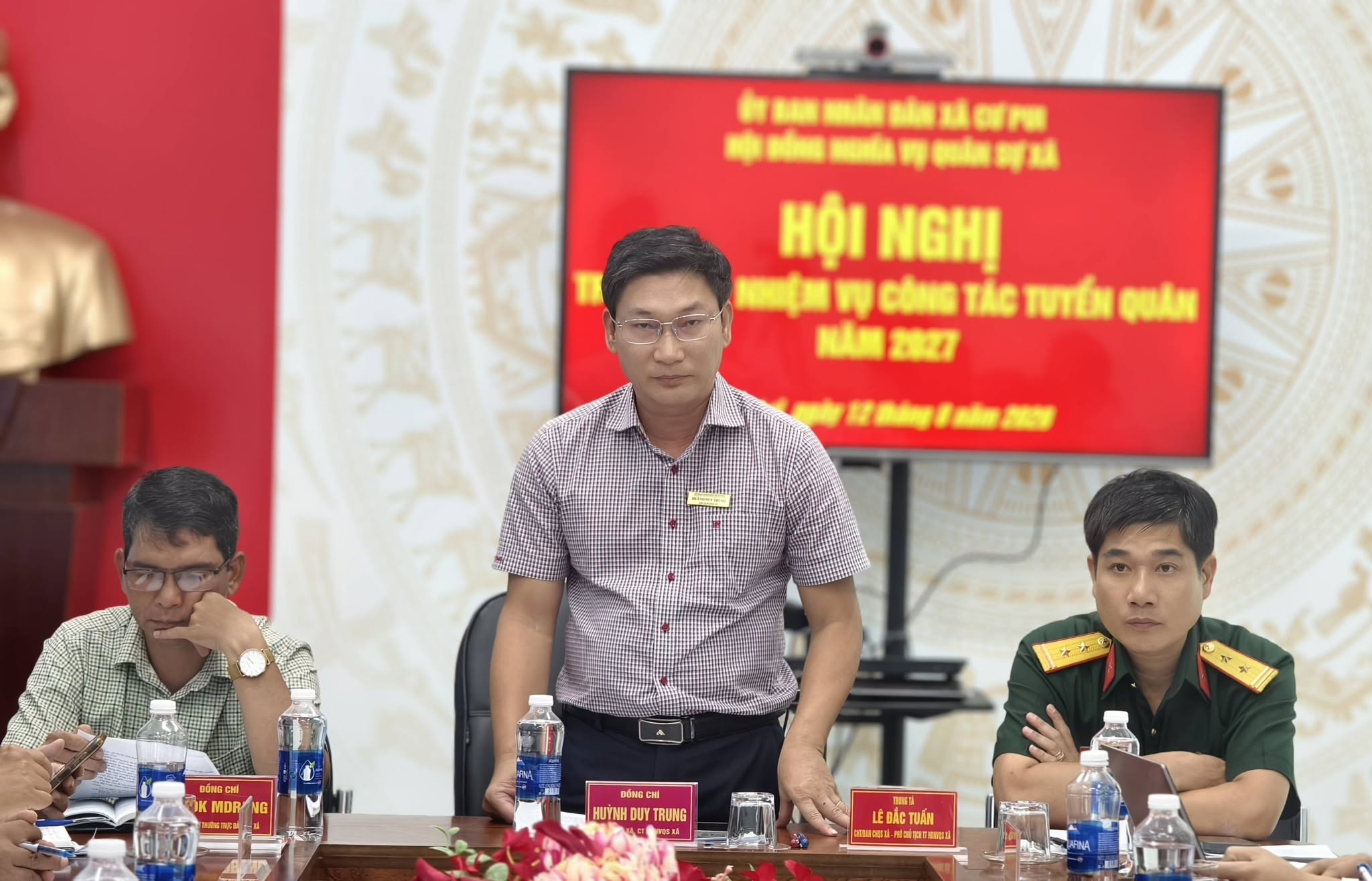 HỘI ĐỒNG NGHĨA VỤ QUÂN SỰ XÃ CƯ PUI HỘI NGHỊ TRIỂN KHAI CÔNG TÁC TUYỂN QUÂN NĂM 2027