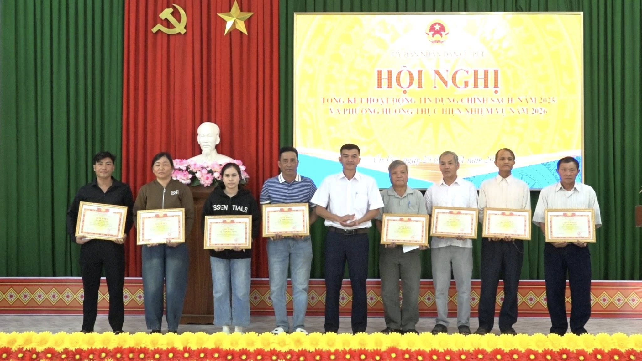 Xã Cư Pui: Tổng kết hoạt động tín dụng chính sách xã hội năm 2025.