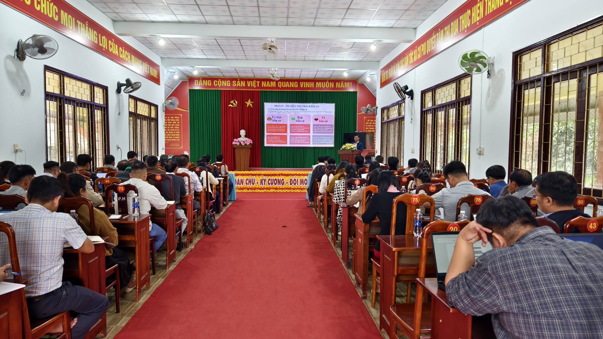 UBBC xã Cư Pui hội nghị triển khai một số nội dung công tác bầu cử Đại biểu Quốc hội khóa XVI và Đại biểu Hội đồng nhân dân các cấp nhiệm kỳ 2026 - 2031