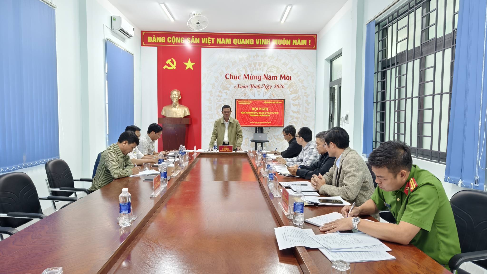 Hội nghị Ban Thường vụ Đảng ủy xã Cư Pui tháng 02 năm 2026