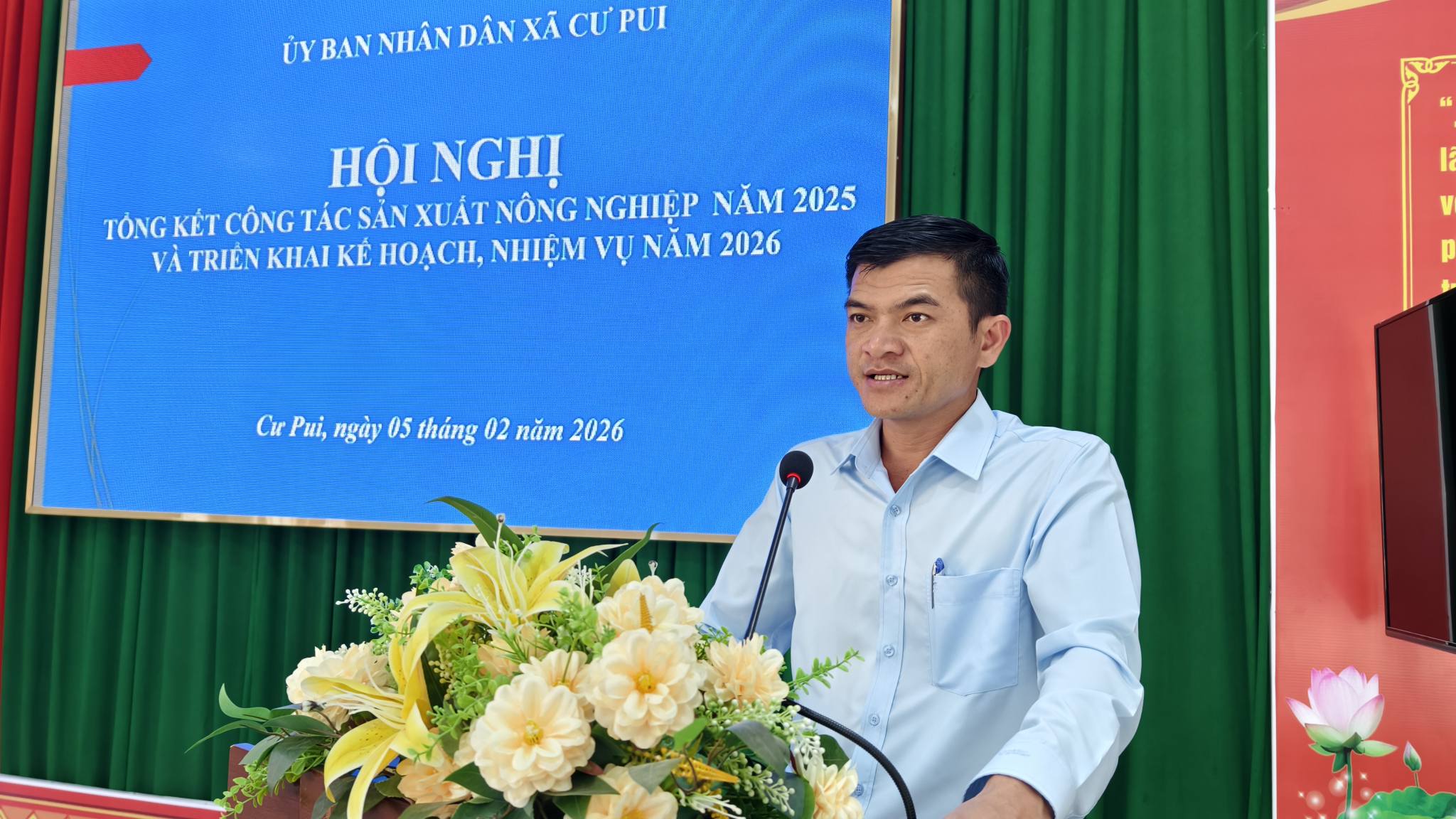 UBND xã Cư Pui tổ chức Hội nghị tổng kết công tác sản xuất nông nghiệp năm 2025 và triển khai kế hoạch, nhiệm vụ năm 2026.