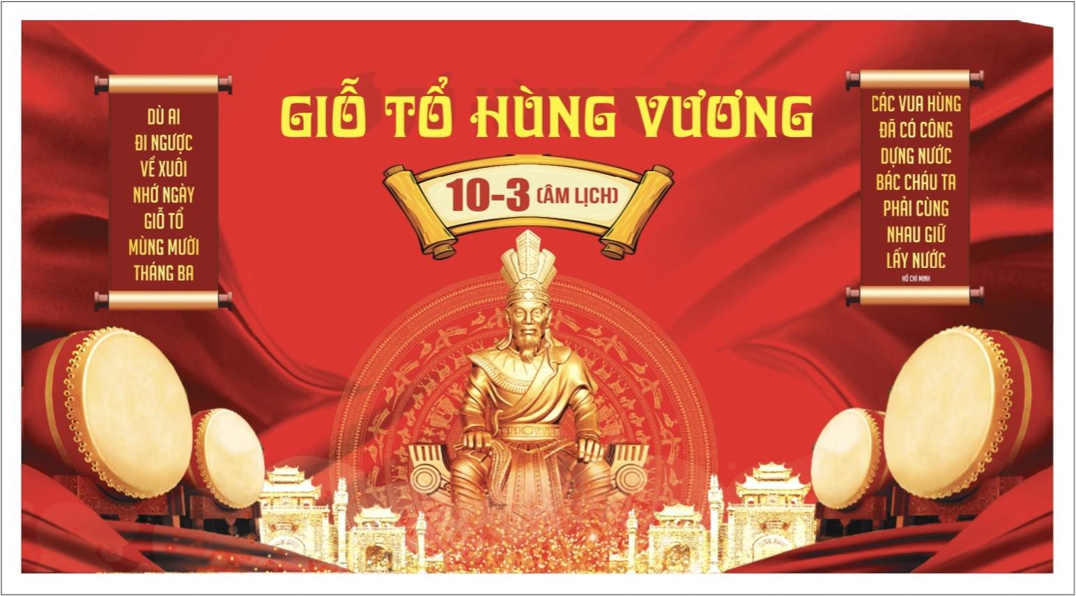 DÙ AI ĐI NGƯỢC VỀ XUÔI NHỚ NGÀY GIỖ TỔ MÙNG MƯỜI THÁNG BA