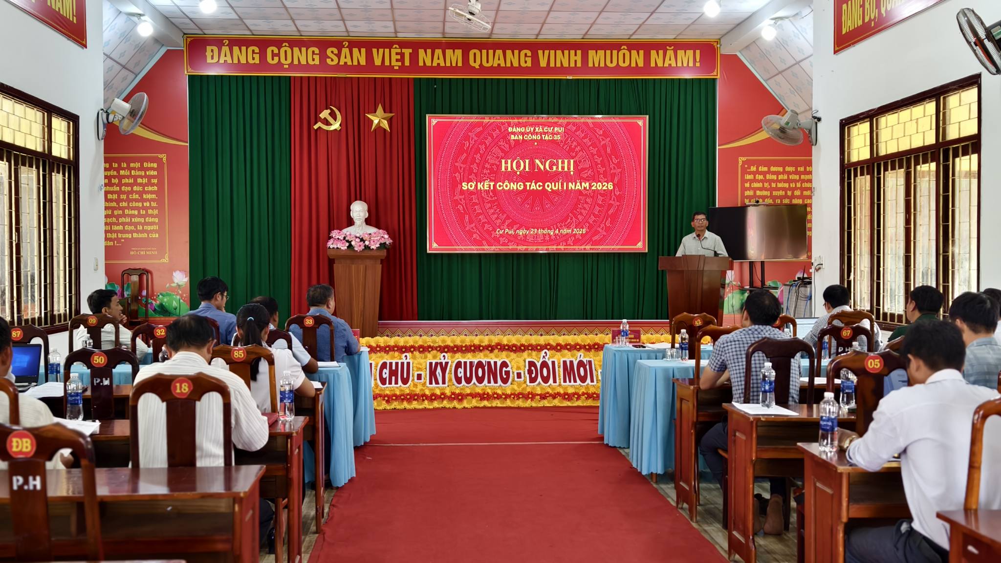 Ban Công tác 35 Đảng ủy xã Cư Pui sơ kết hoạt động quý I năm 2026