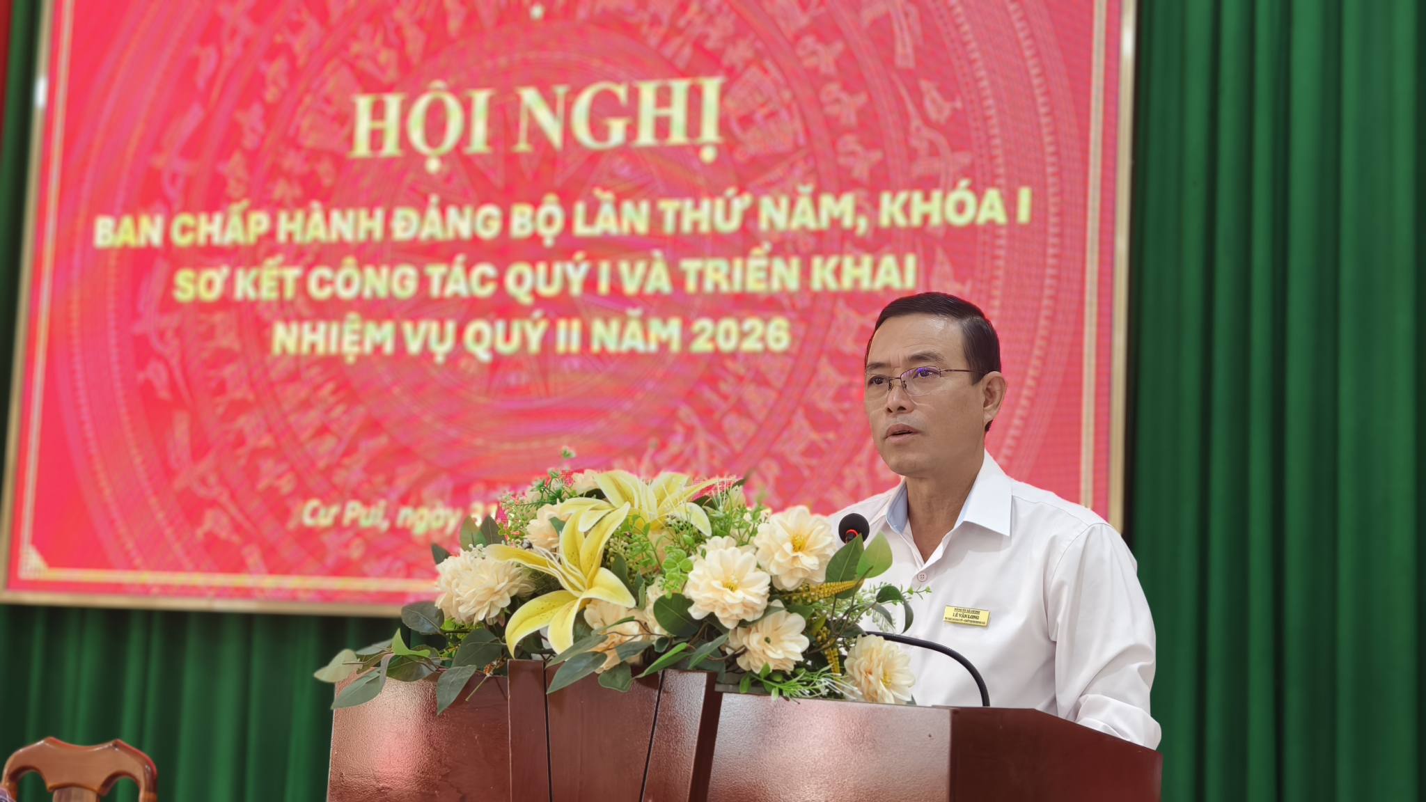 Xã Cư Pui tổ chức Hội nghị Ban Chấp hành Đảng bộ xã lần thứ năm