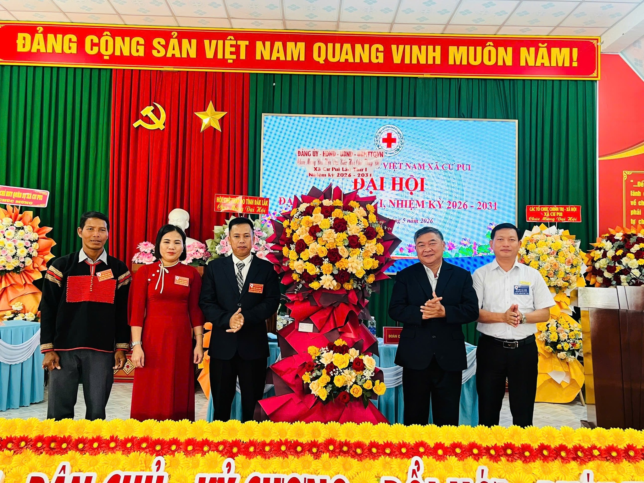 Hội Chữ thập đỏ xã Cư Pui tổ chức thành công Đại hội đại biểu lần thứ I, nhiệm kỳ 2026 – 2031